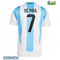 Argentina Rodrigo De Paul #7 Hjemmedrakt Copa America 2024 Kortermet